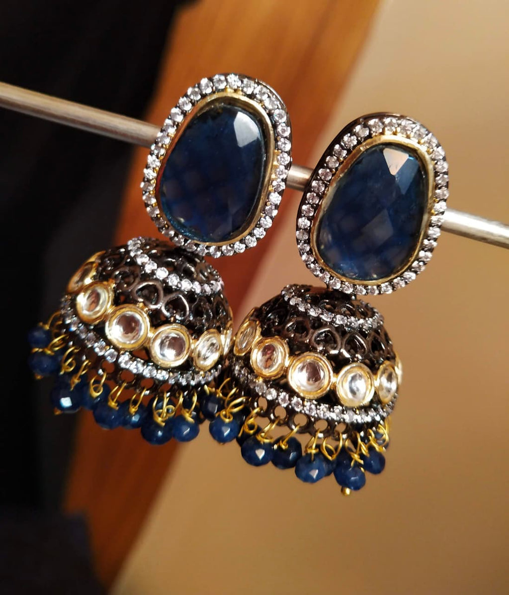 Victorian fusion jhumkas