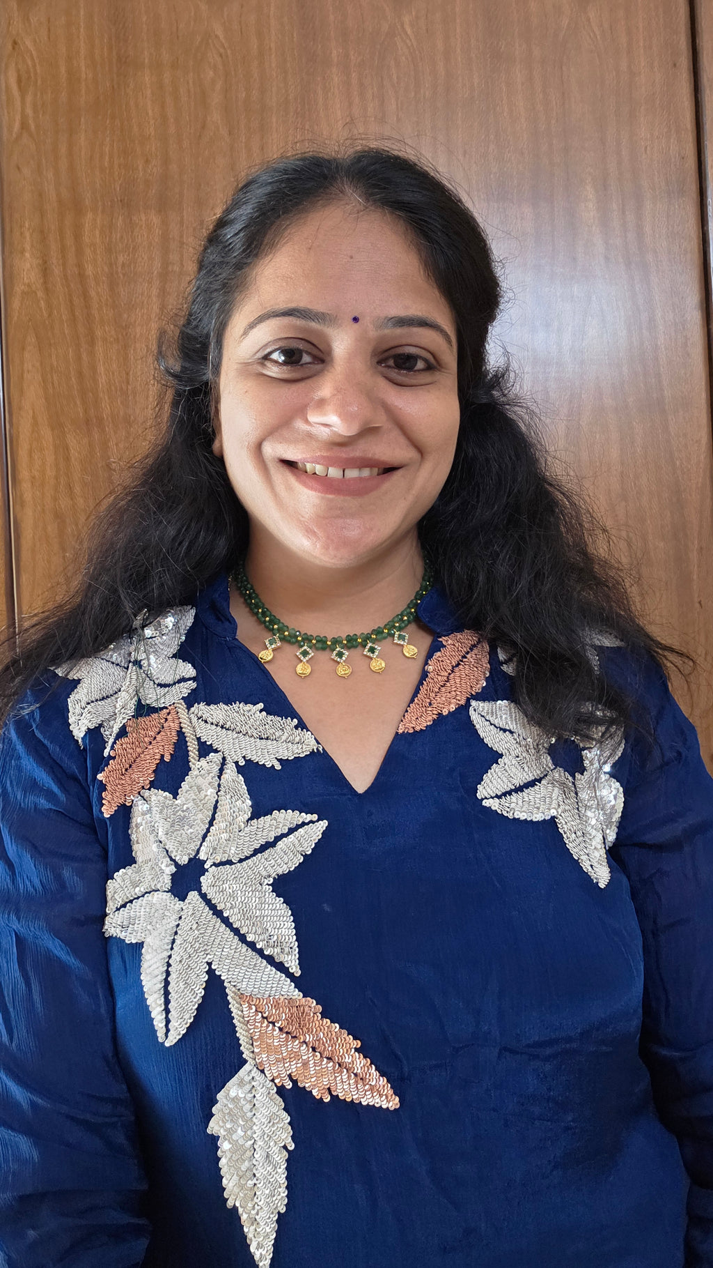 Traditional Lakshmi Kasu Green Necklace Set | Ethnic Kasu Mala Jewellery