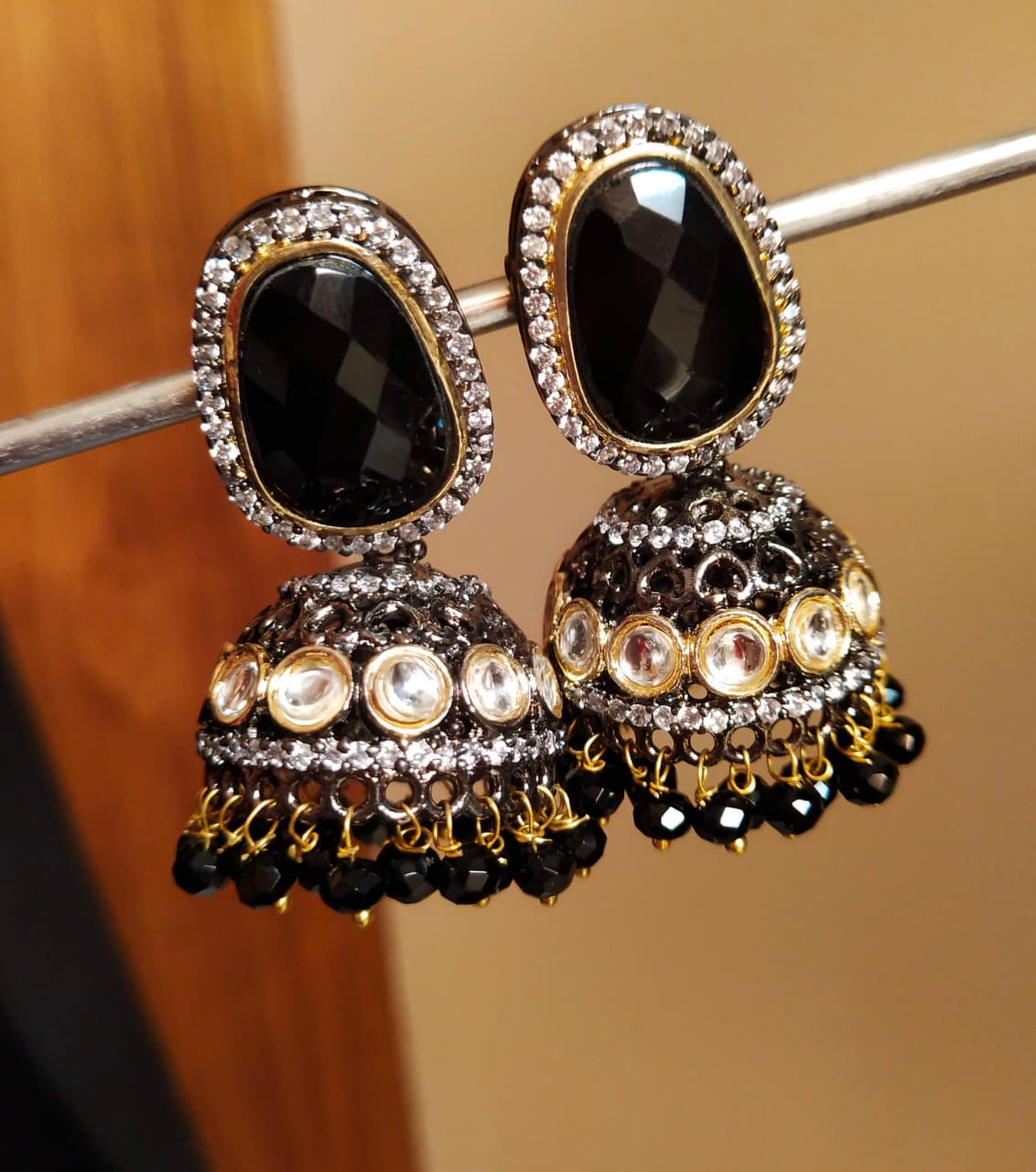 Victorian fusion jhumkas