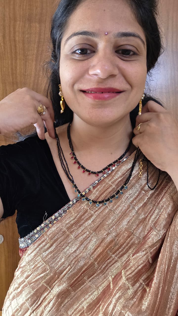 Black Daimonds Polki Black beads
