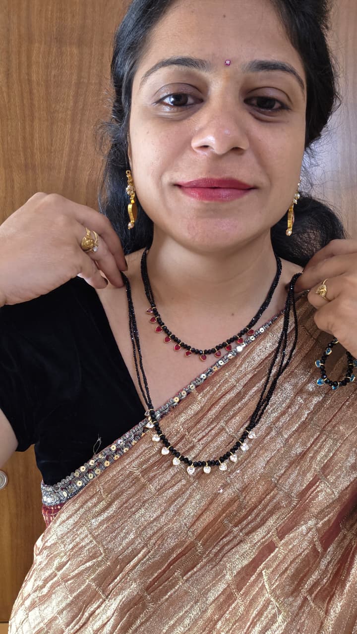 Black Daimonds Polki Black beads
