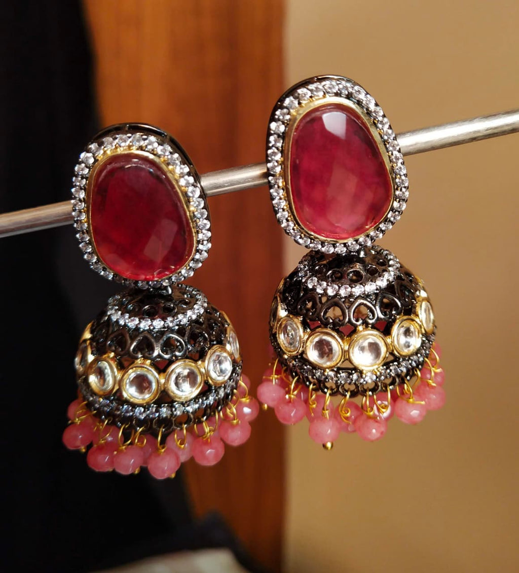 Victorian fusion jhumkas