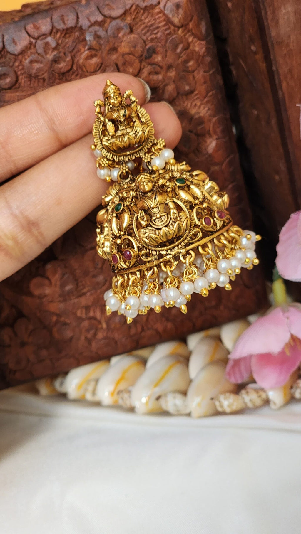 Priyamani temple lakshmi earrings