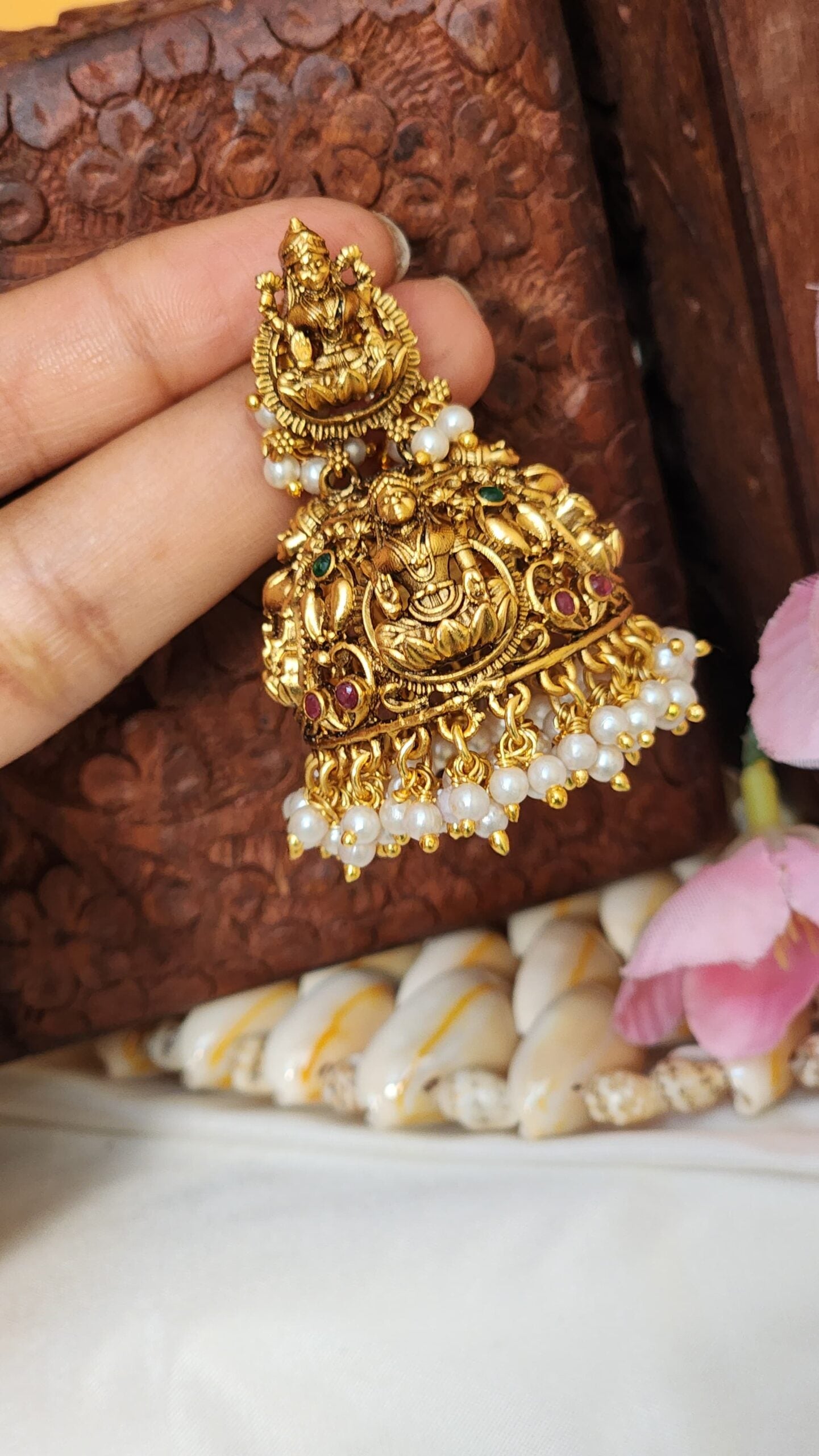 Priyamani temple lakshmi earrings
