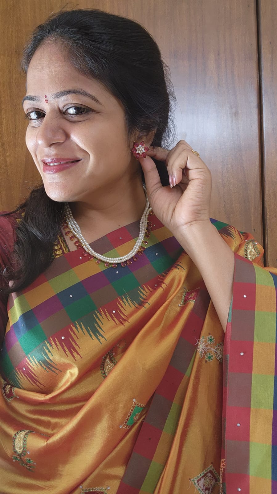 Aditis Trending Swaroski pearl jadav kundans layered maalas