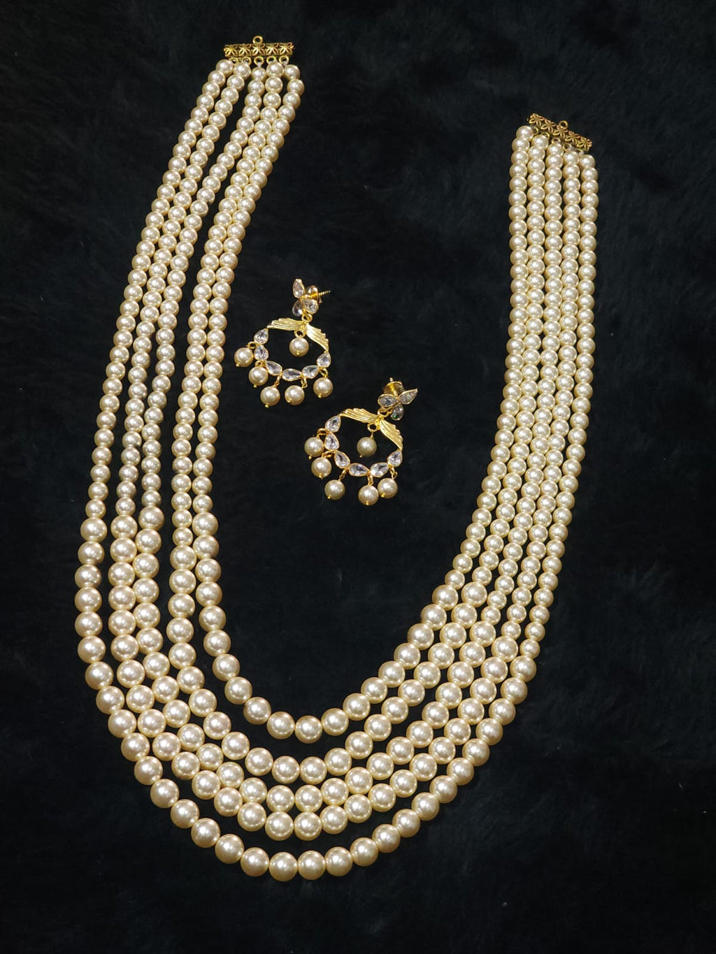 Aditis Trending Swaroski pearl jadav kundans layered maalas